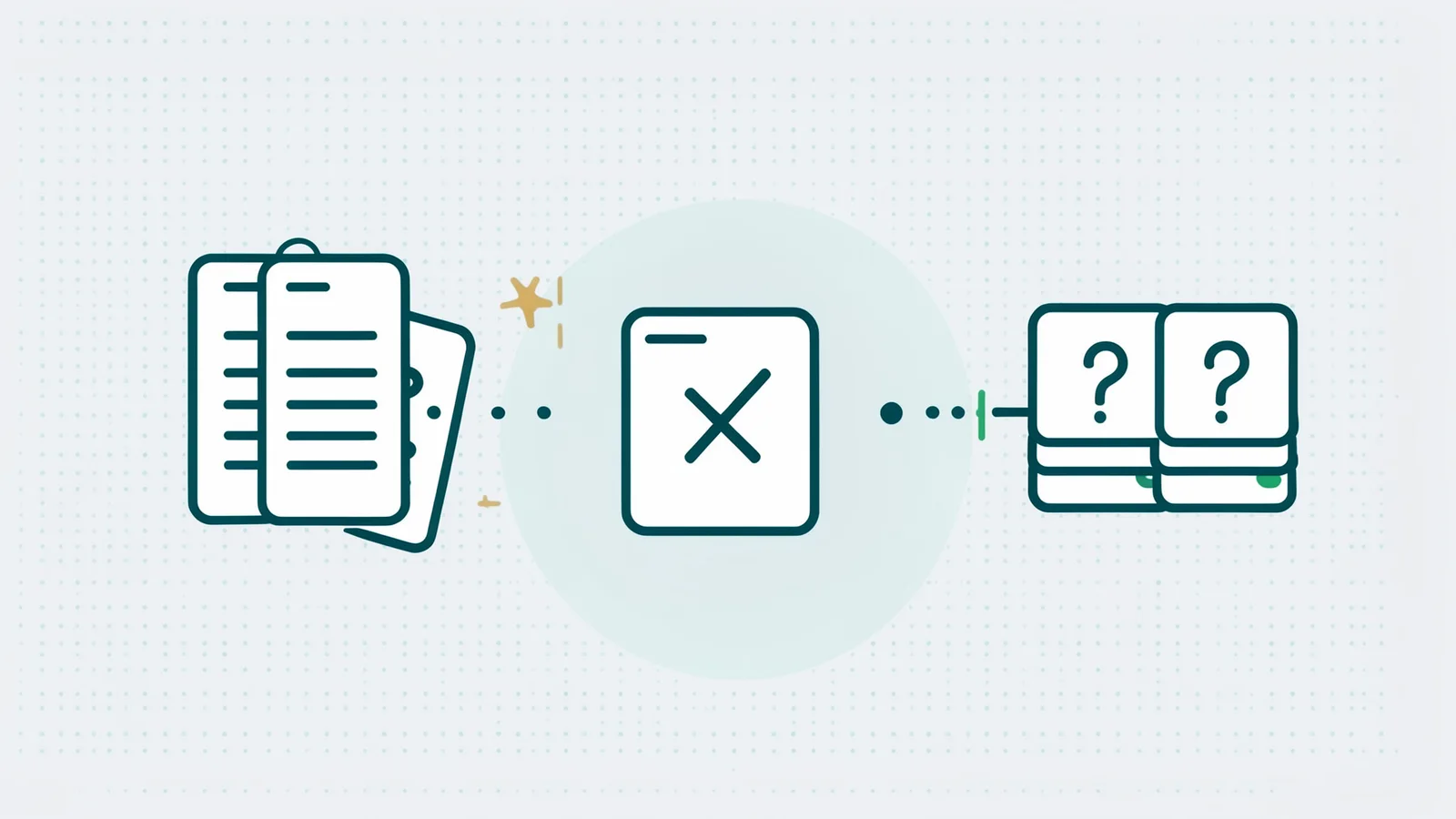 A six-step pipeline from document chunks to questions, evolved queries, grounded answers, a groundedness filter and the gold context, with hard negatives branching off.