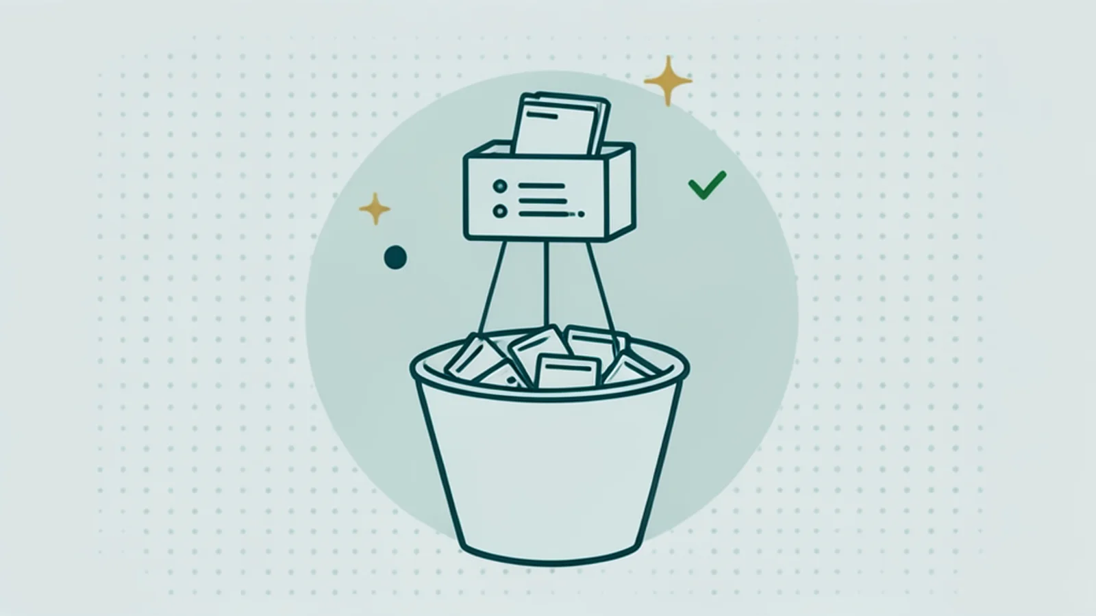 A large storage bucket below and a small cache tray above that pulls up a few cards.
